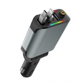 E1车载手机充电器氛围灯星空顶120W快充PD30多功能智能四合一