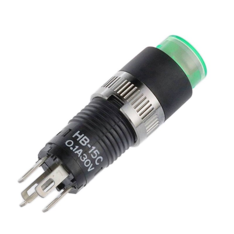 NKK自复位型按钮开关HB-15C超微小型8毫米带灯按键