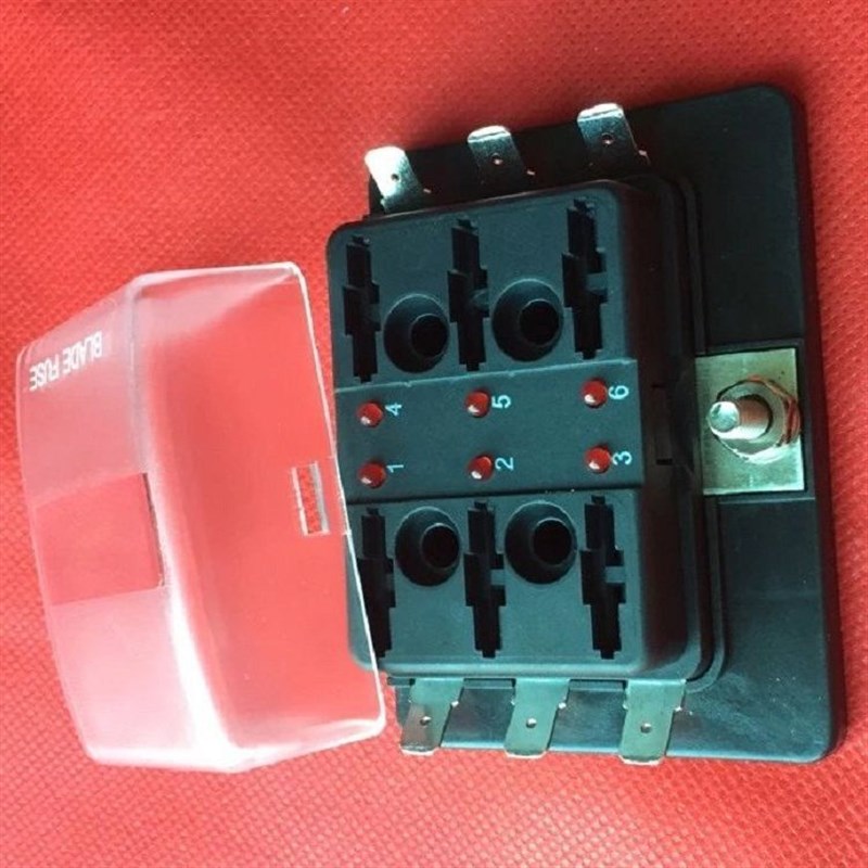 CY119A 6路保险丝盒,一进6出保险盒大众汽车保险丝盒插片保险丝盒