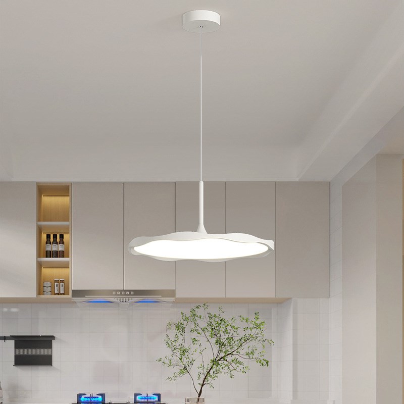 复古奶油风飞碟餐厅吊灯摇臂可移动可位移餐桌主灯法式中古现代灯