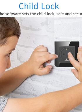 2孔德式插座 3000W+16A 遥控插座 TUYA插座alexa wifi智能插座