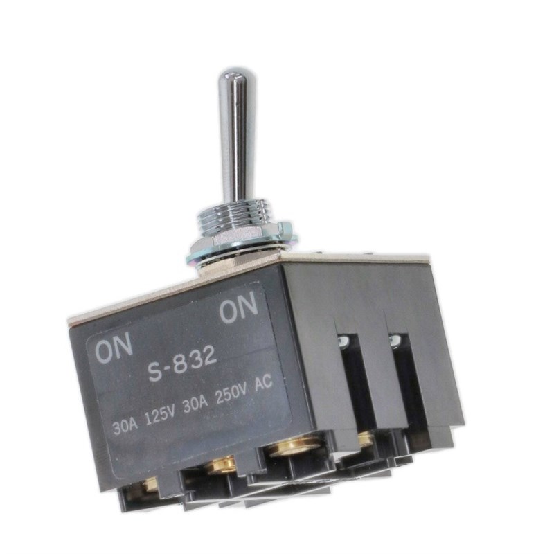 NKK大型拨动开关S-832超大电流钮子开关30A