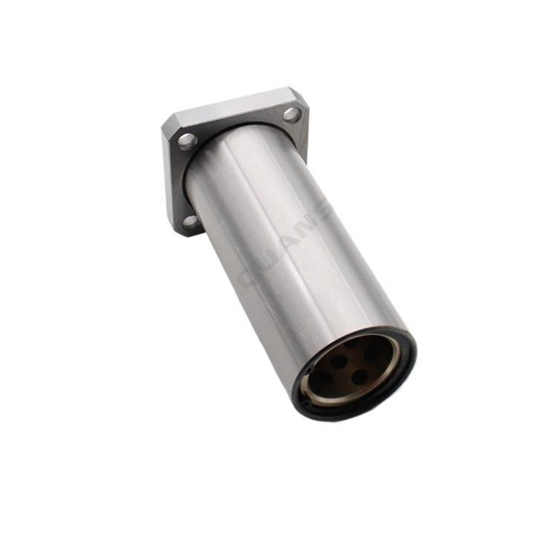 嵌入式方法兰石墨铜套外钢内铜无油衬套固定座组LMKP10/LMKP16LUU