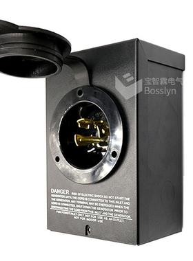 NEMAL14-30北美房车营地充电盒30A美式发电机防水接线盒PowerBox