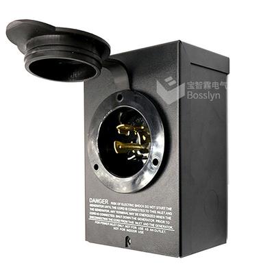 NEMAL14-30北美房车营地充电盒30A美式发电机防水接线盒PowerBox