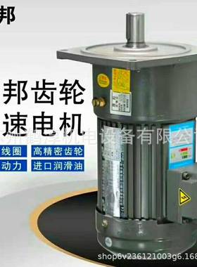 专业供应晟邦三相齿轮马达减速机1/4HP立式安装CV200W-