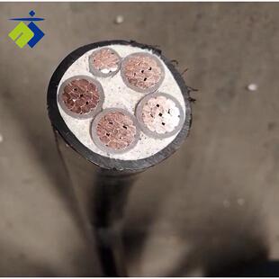 铜YJV4*70+1*35硬线4+1铜芯70平方四等芯阻燃铠装五线电力电缆