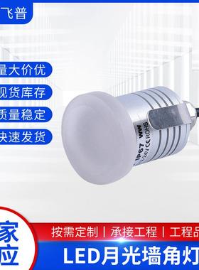 DC12V24V1W户外防水月光壁灯LED户外墙角灯地板灯七彩灯