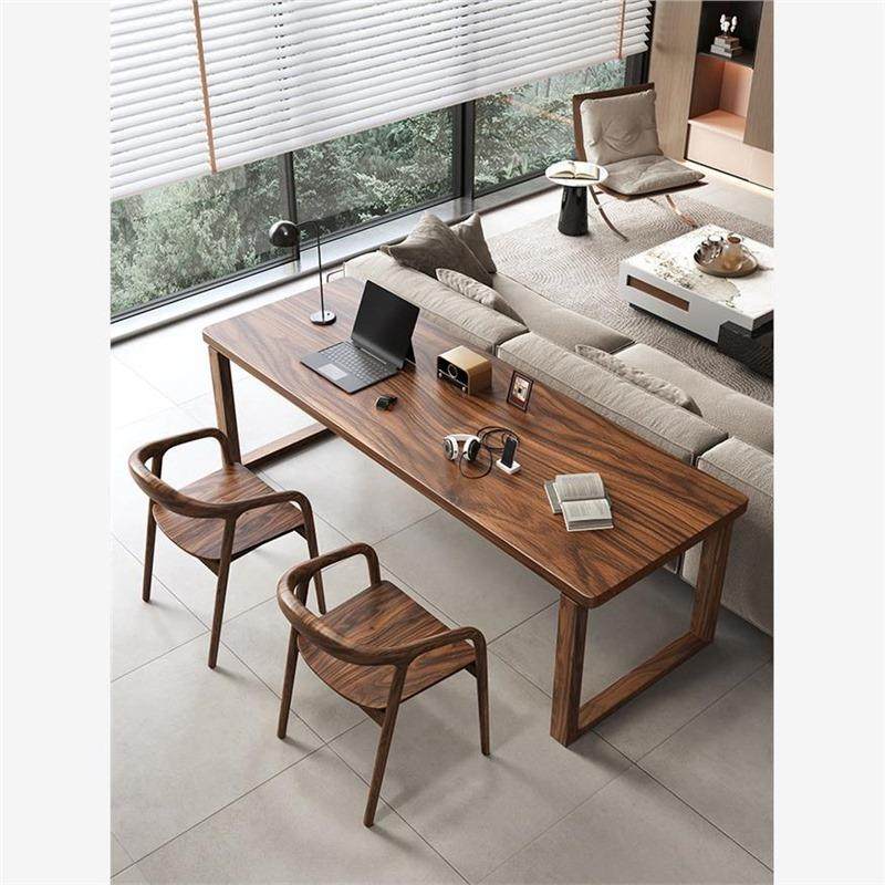 南美胡桃木高档实木书桌去客厅化家用写字工作台双人学习桌办公桌,收纳整理,烫衣板及配件,淘宝优惠券,粉丝福利购,淘宝优惠卷