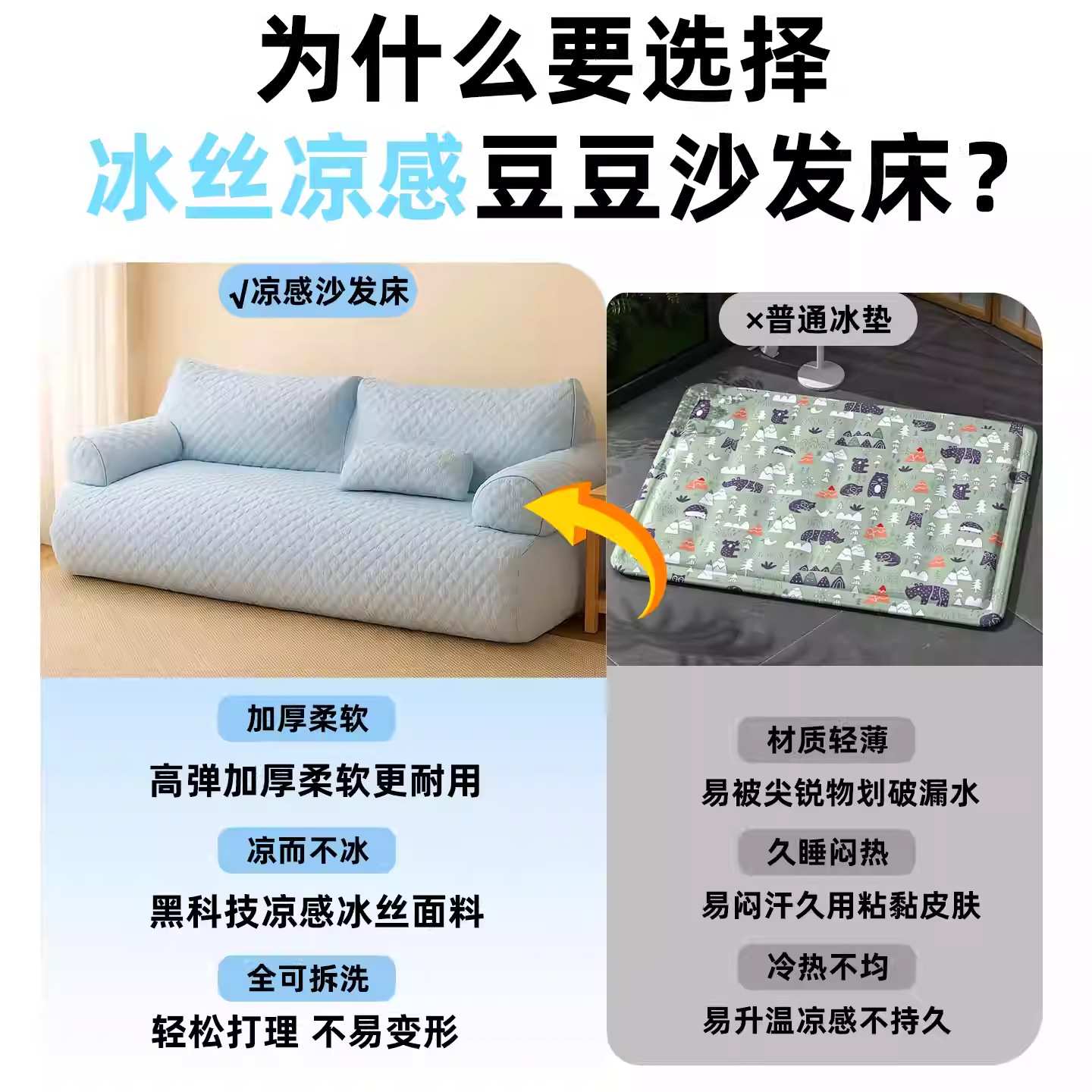 2025跨境新款冰丝沙发狗窝热销四季通用狗窝床狗狗睡床宠物用品