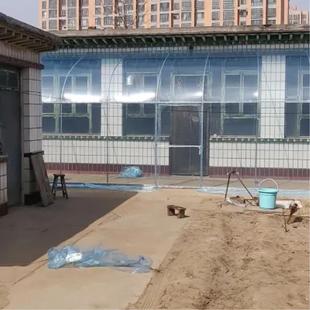 农村房前暖棚骨架家用东北冬季温室保温花棚简易庭院阳光房