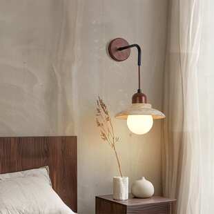 酒店玄关卧室黄壁灯过道壁灯日式壁灯石壁墙壁洞关过床头走廊风民