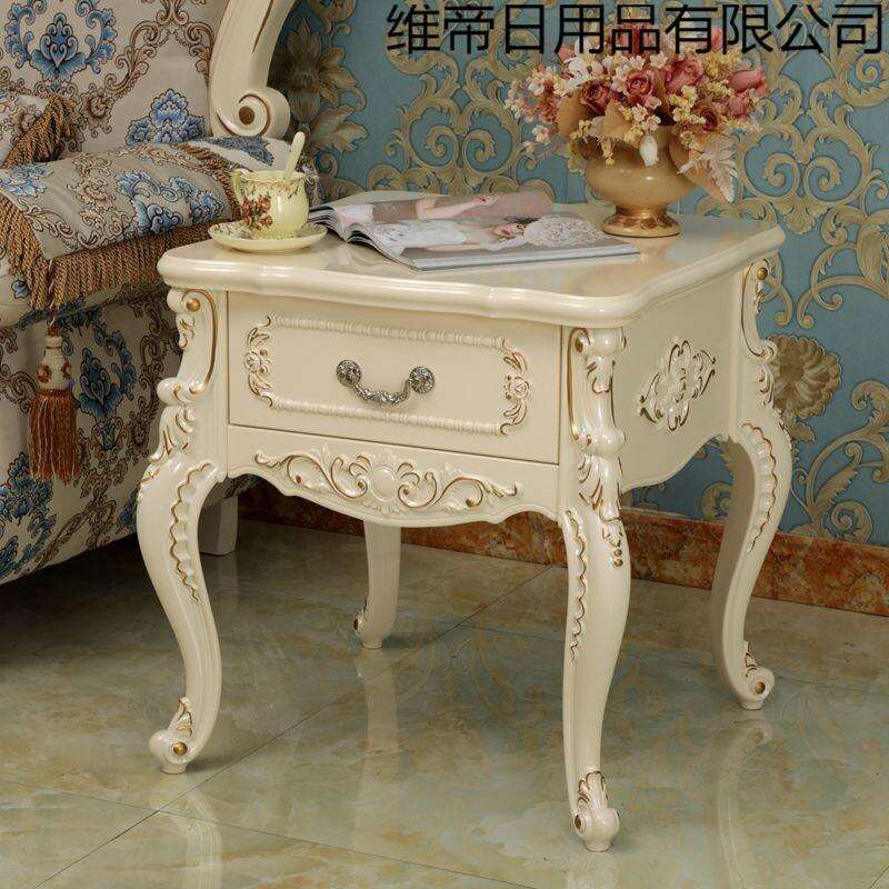 欧式沙发边几角几客厅转角方桌简约现代边柜茶几轻奢创意双层边几