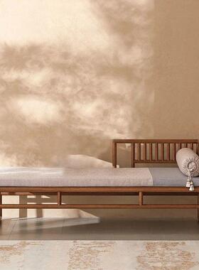 源头工厂价TXP2新中式小户型卧室贵妃椅美人榻红胡桃木躺椅罗汉榻