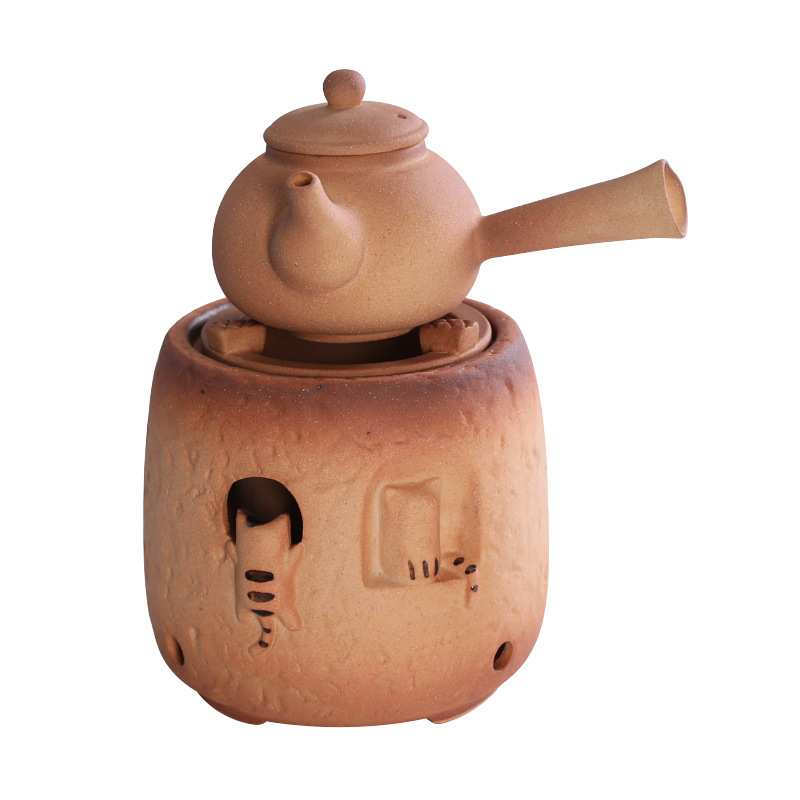 耐高温电陶炉粗陶煮茶壶烧炭壶烧水茶道户外工夫茶潮汕功夫泡茶壶