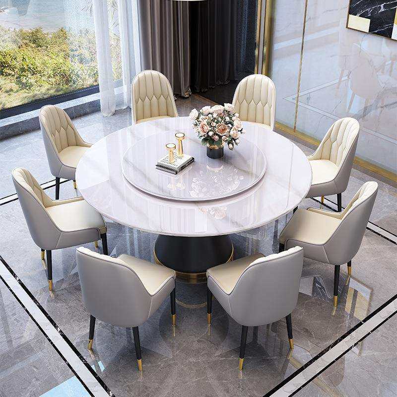 轻奢岩板圆桌家用现代简约圆桌酒店饭店带转盘餐桌椅圆形岩板饭桌,农机/农具/农膜,其它农用工具,淘宝优惠券,粉丝福利购,淘宝优惠卷