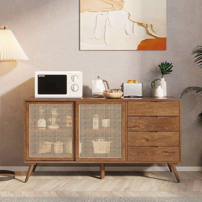 北欧简约实木餐边柜日式原木客厅家用储物柜茶水柜藤编卧室收纳柜,农机/农具/农膜,其它农用工具,淘宝优惠券,粉丝福利购,淘宝优惠卷