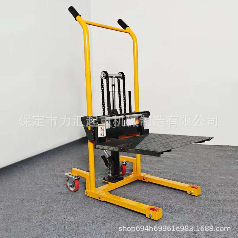 小叉车手推车堆垛车微型液压搬运车装载车家用轻便型升降堆高车