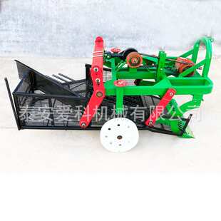 拖拉机四轮车带动震动筛花生收获机平地花生收获机有落果收集仓