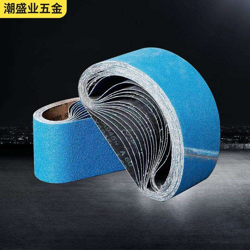 鹿牌砂带锆刚玉抛光砂带金属不锈钢坡口机打磨片610*100mm
