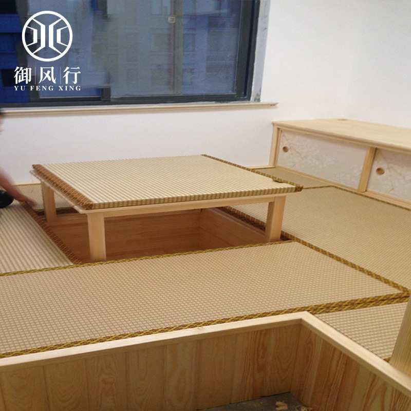 杭州日式家居双面榻榻米可拆洗床垫隔水椰棕地垫卧室床上实木制桌