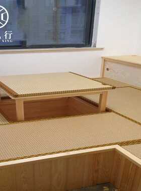杭州日式家居双面榻榻米可拆洗床垫隔水椰棕地垫卧室床上实木制桌
