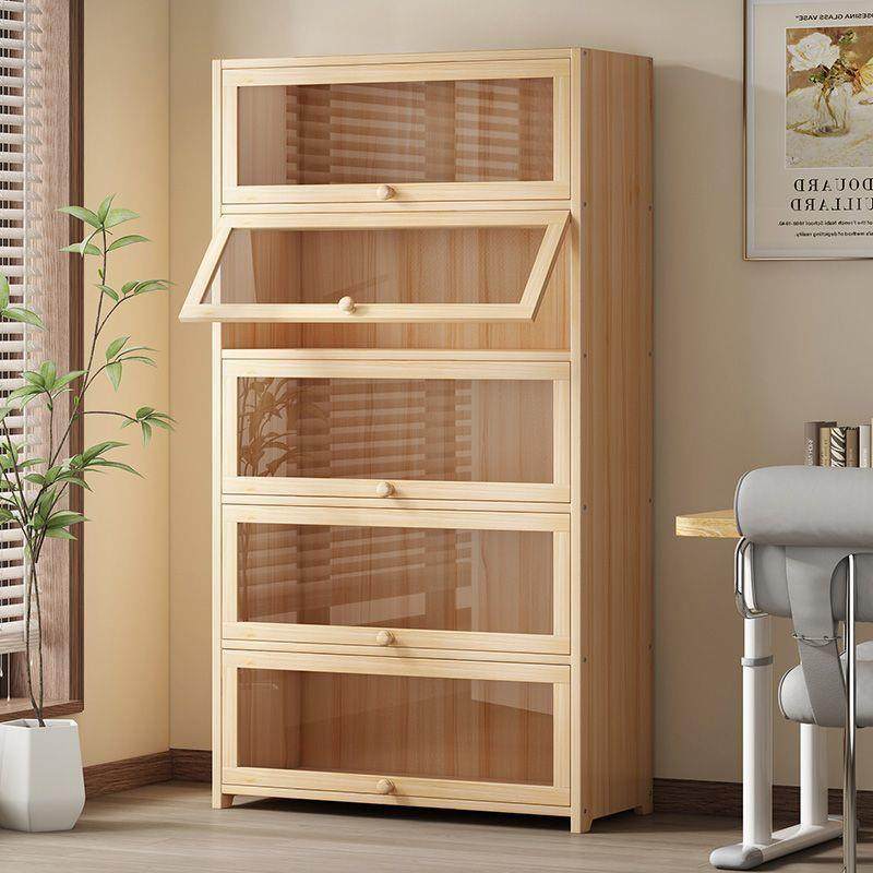 书架落地置物架客厅收纳多层储物柜一体靠墙墙边儿童家用实木书柜,电子元器件市场,其它元器件,淘宝优惠券,粉丝福利购,淘宝优惠卷