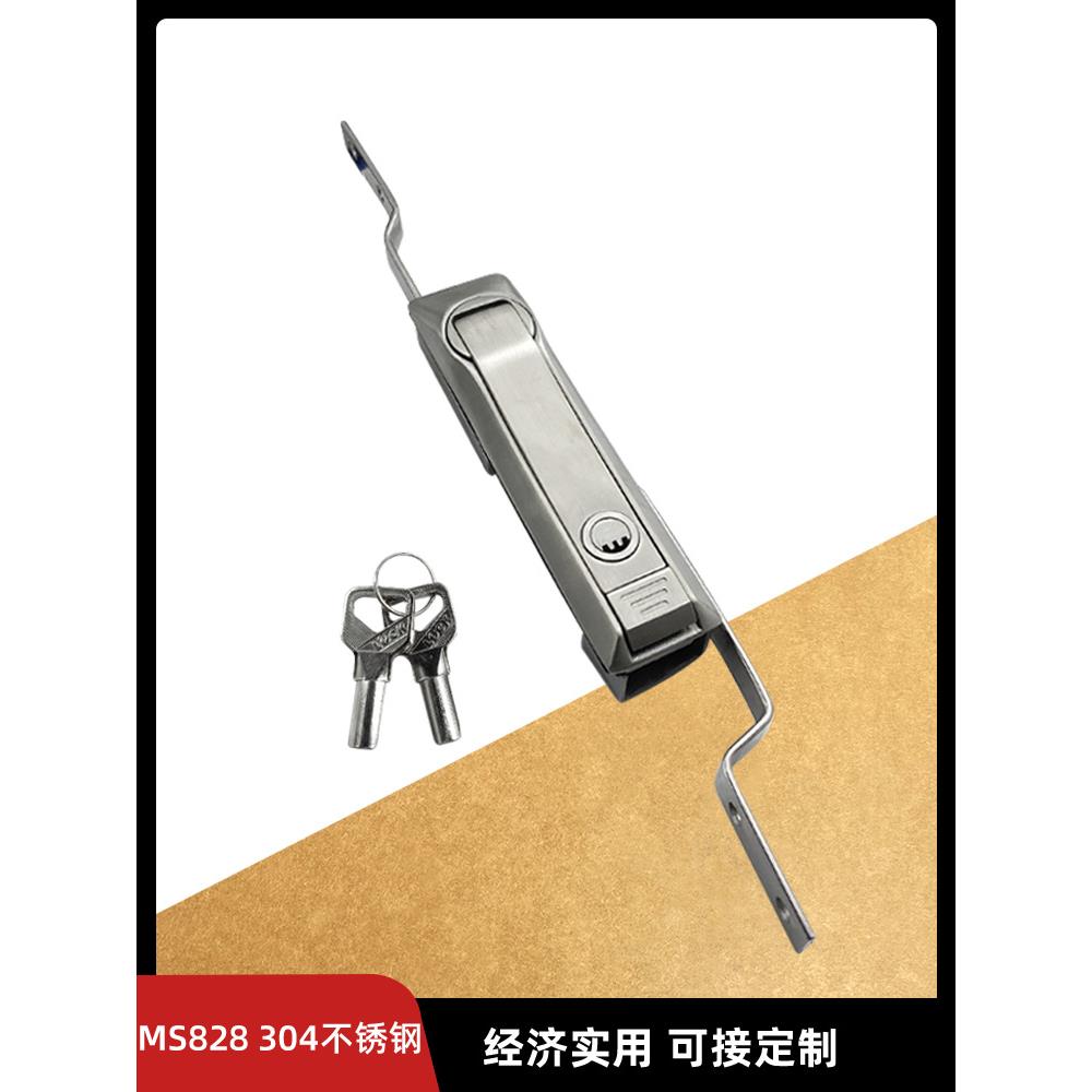 MS828-1304材质不锈钢连杆锁天地连杆锁高压柜拉杆配大型电柜锁