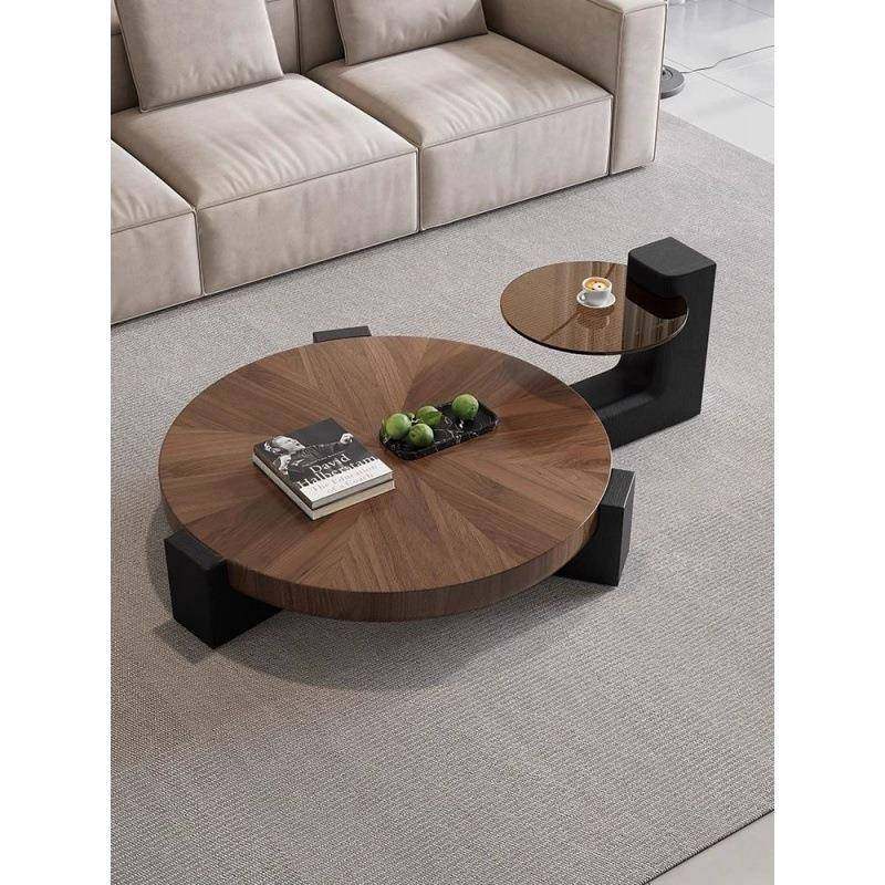 客厅高级感设计师款意式极简实木板茶几组合圆形小户型家用茶几桌,节庆用品/礼品,新娘配件,淘宝优惠券,粉丝福利购,淘宝优惠卷