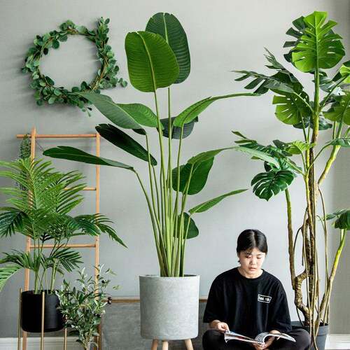 北欧大型仿真植物假树绿植盆栽摆件旅人蕉室内落地橱窗装饰造景