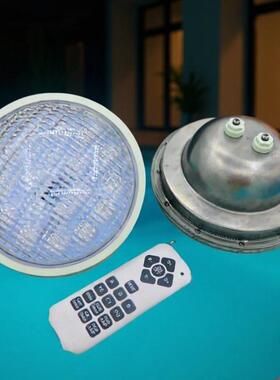 防水泳池灯不锈钢PAR56RGB暖白白光54W18W36W12VIP68