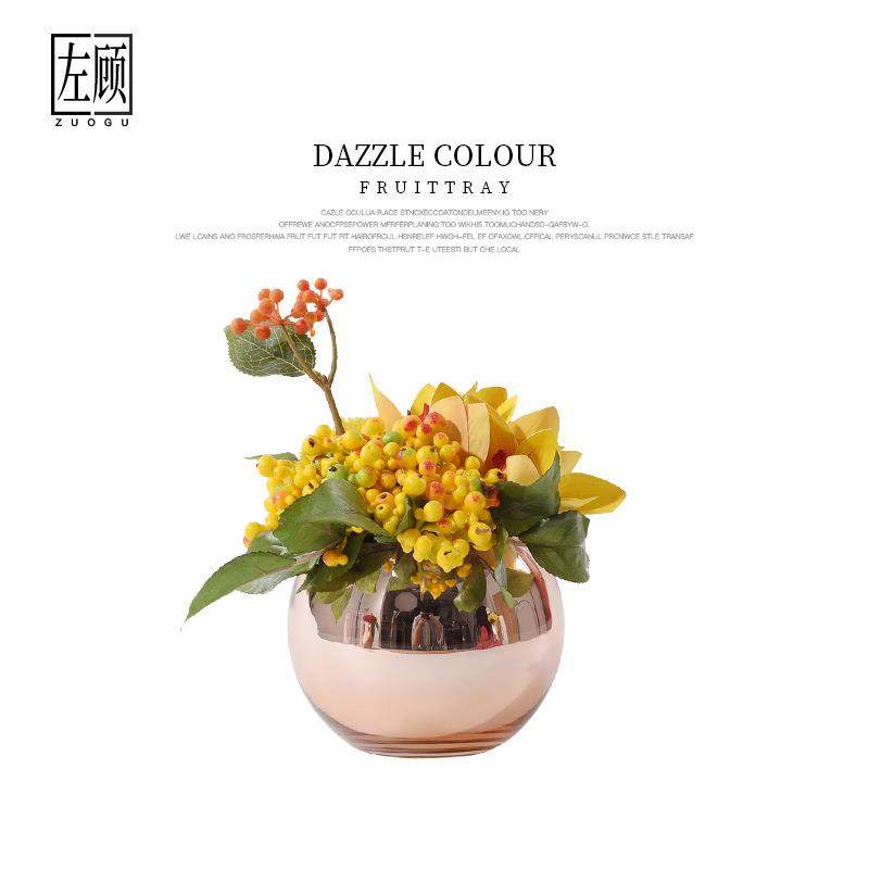 假花仿真花摆件客厅餐桌花艺套装室内盆栽小清新桌面轻奢北欧摆设