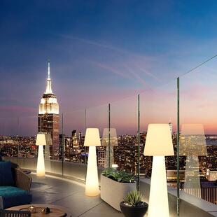 落地台灯轻奢高级感太阳能庭院装饰灯网红室外花园灯景观灯柱