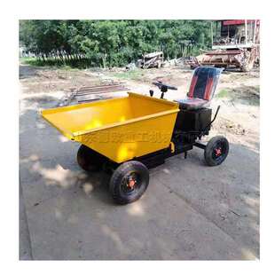 电动砂浆运输小推车四轮座驾式电动拉灰车小型工程电动装卸车
