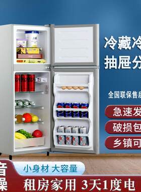 YZR扬子电器冰箱小型家用宿舍冷藏冷冻冰柜大容量1级节能电冰箱