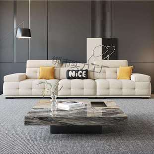 2025新款高端雪尼尔棉麻布艺沙发意式极简小户型客厅劳伦斯可调