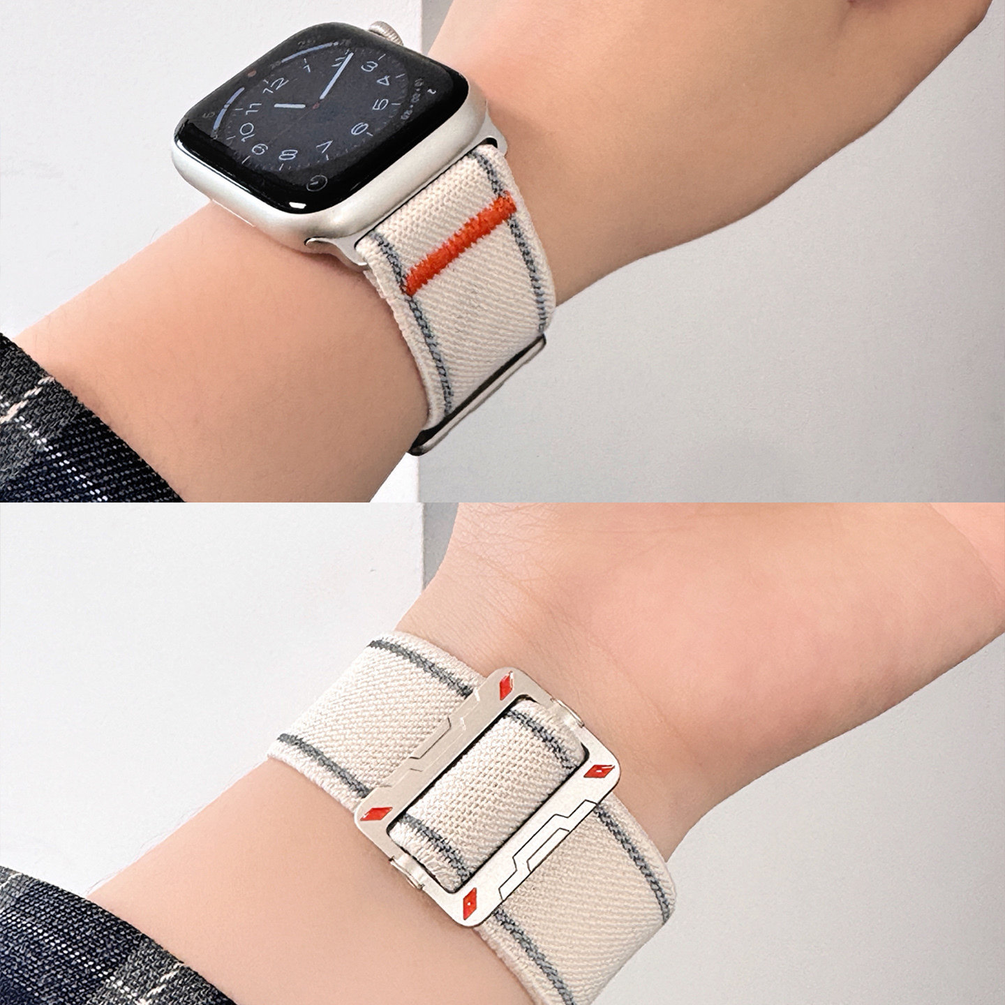 适用苹果手表apple watch表带iwatch表带11表带尼龙s9编织新款s8创意男se3女ultra春iPhone秋iserise运动腕带图片