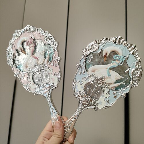 花知晓粉色蓝色化妆镜