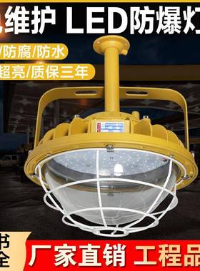 LED防爆灯50W100W150W200W化工厂车间应急照明灯防爆投光灯路灯