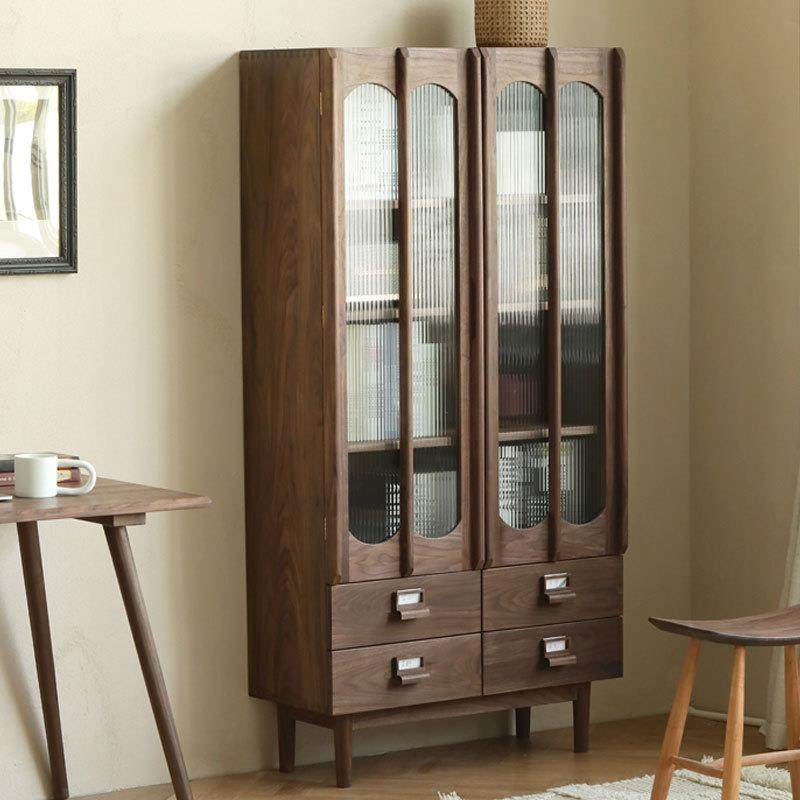 北欧简约实木书柜收纳柜日式樱桃木置物柜玻璃双门带抽书房展示柜,机械设备,其他机械设备,淘宝优惠券,粉丝福利购,淘宝优惠卷