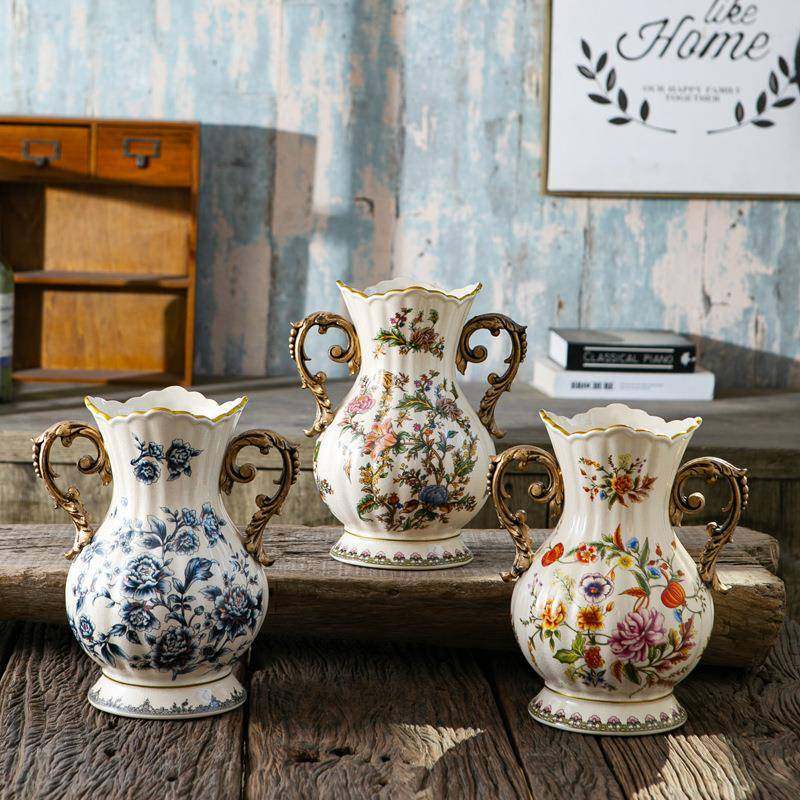 新中式青花陶瓷花瓶摆件客厅家居饰品欧式复古软装花插花瓶工艺品,机械设备,其他机械设备,淘宝优惠券,粉丝福利购,淘宝优惠卷