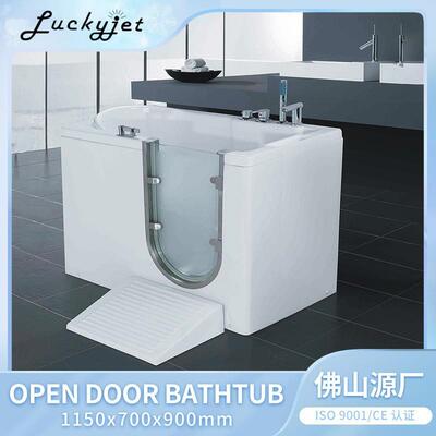 无障碍步入侧开门防滑式浴盆老年人残疾人家用亚克力浴缸