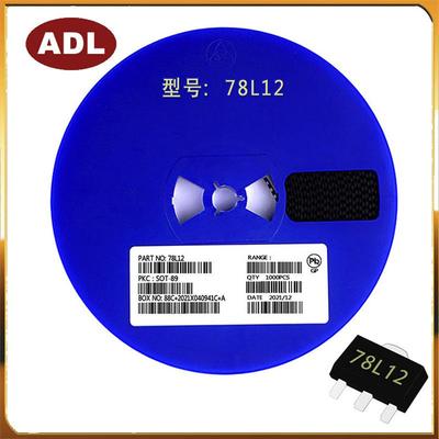 奥德利三端稳压78L12大芯片100mA耐压35VSOT-89现货