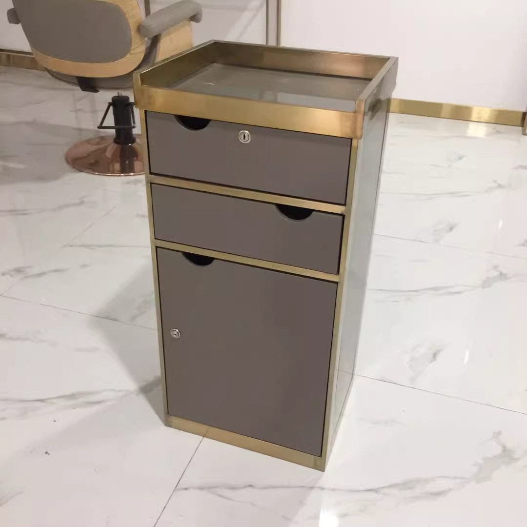 新款理发店工具柜美发店发廊专用剪发工具柜子多功能抽屉式储物柜