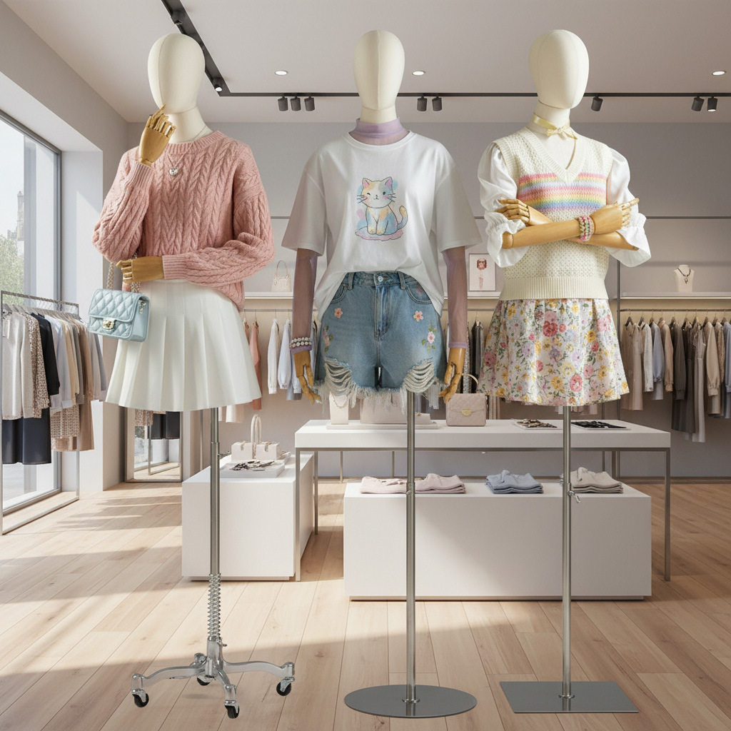 韩版锁骨展示模特道具女半身人台服装店橱窗架全身女装店模特架子