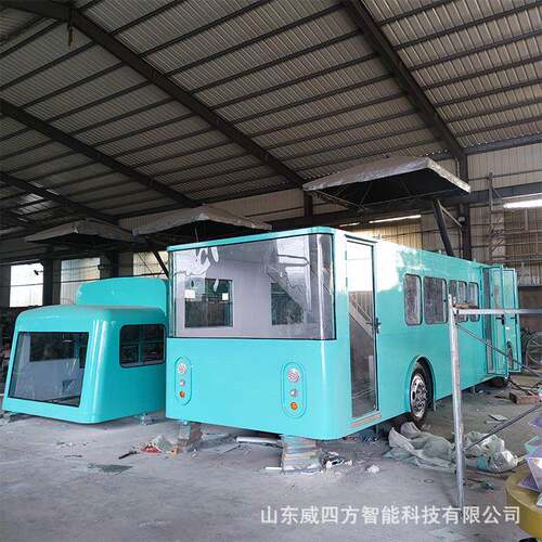 复古双层巴士大型铁艺模型制作商场室内网红售卖车静态展示车