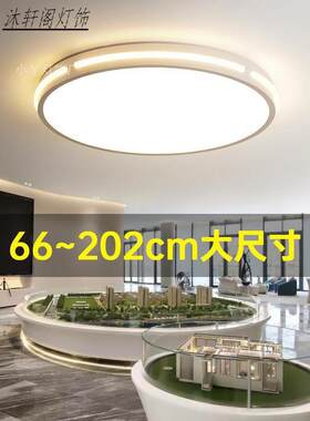 大尺寸圆形主客厅灯吸顶灯6080CM1米直径大灯简约现代大气led超亮