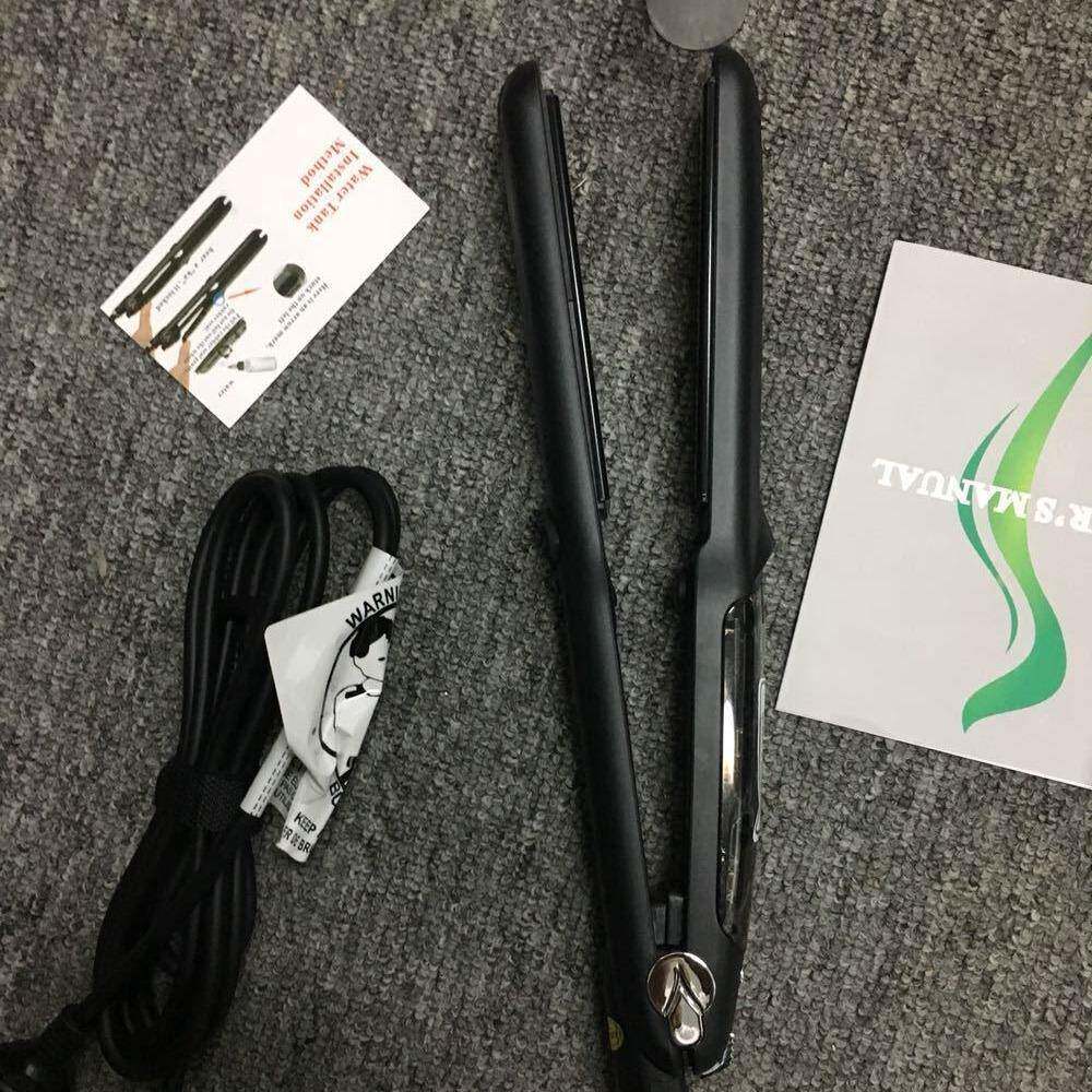 工厂虾皮LCD显示屏蒸汽直发器卷直两用蒸汽直发板