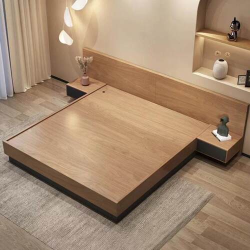 北欧现代简约风1.35/1.5/1.8m双人床气压储物箱体床家用卧室民宿