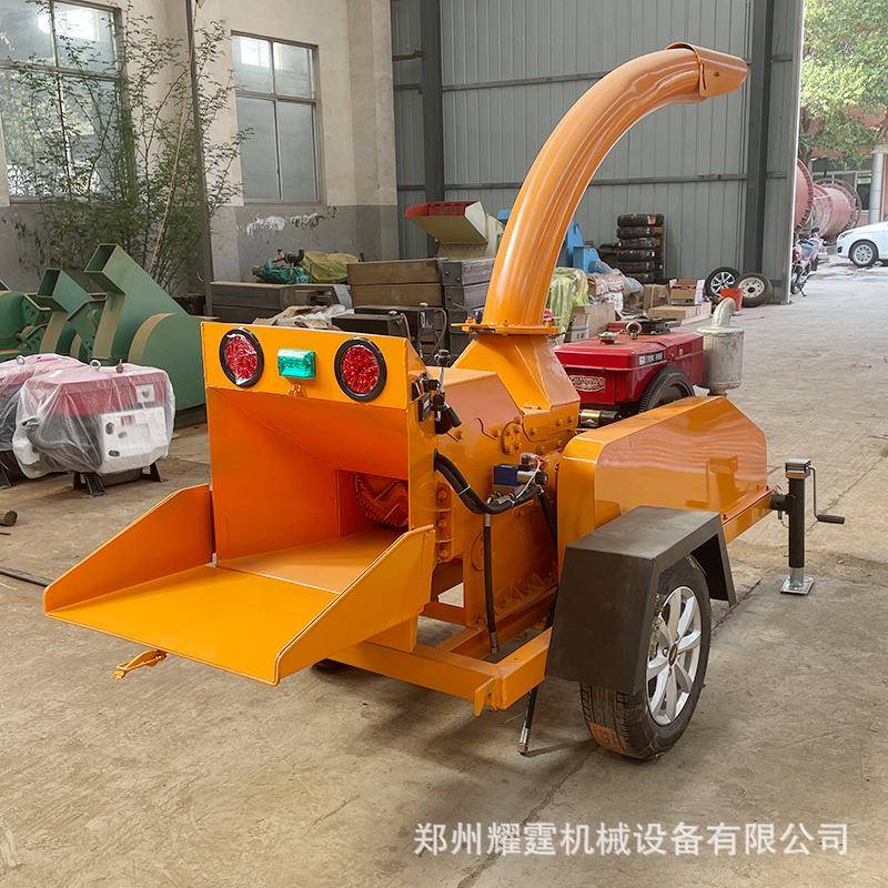 移动树枝粉碎机葡萄枝桐树枝干树枝条打碎机湿树枝粉碎设备